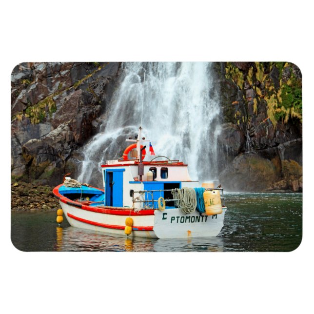 Waterfall & boat magnet (Horizontal)