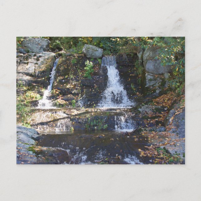 Waterfall Bobby McLean Memorial Park, Newland, NC Postcard (Front)