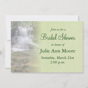 Waterfall Bridal Shower Invitation