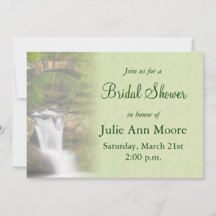 Waterfall Bridal Shower Invitation