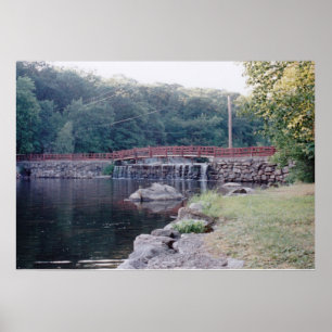 Waterfall Bridge Poster