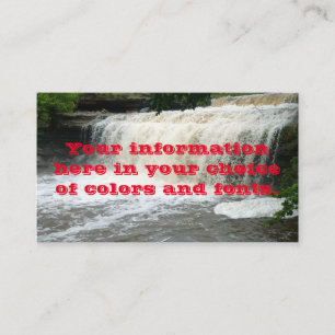 Waterfall  business card