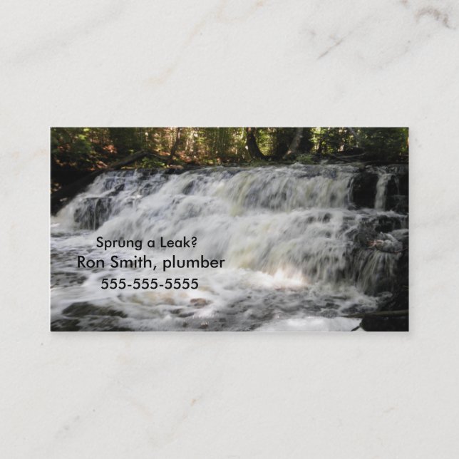 Waterfall Business Cards (Front)