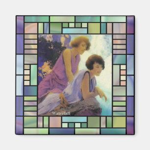 "Waterfall", by Maxfield Parrish Magnet