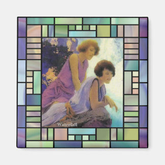 "Waterfall", by Maxfield Parrish Magnet