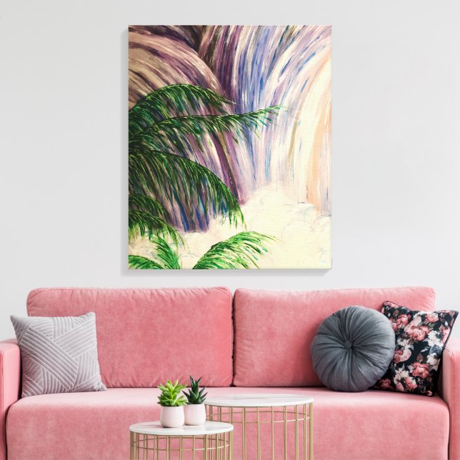 Waterfall Canvas Print (Insitu(LivingRoom))