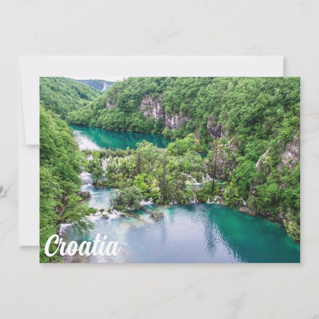 Waterfall cascade in Plitvice Lakes Park, Croatia (Front)