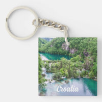 Waterfall cascade in Plitvice Lakes Park, Croatia