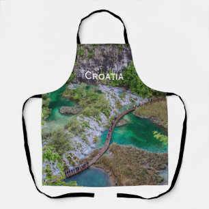 Waterfall cascade of Plitvice lakes park Apron