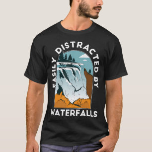 Waterfall Chasing Hiker Mountains Hiking Waterfall T-Shirt