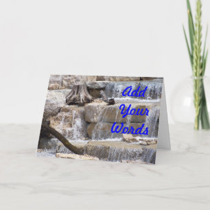 Waterfall- customise card