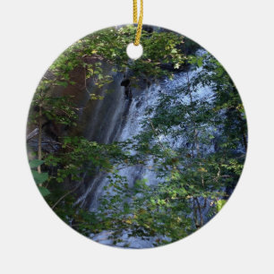 Waterfall Cuyahoga National Park Ceramic Tree Decoration