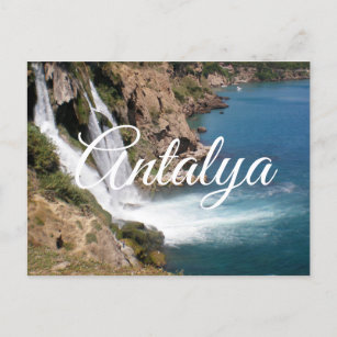 Waterfall Duden in Antalya (Turkey) Postcard