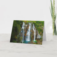 Waterfall elevated view, Croatia