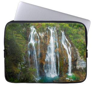 Waterfall elevated view, Croatia Laptop Sleeve