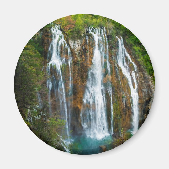 Waterfall elevated view, Croatia Magnet (Front)