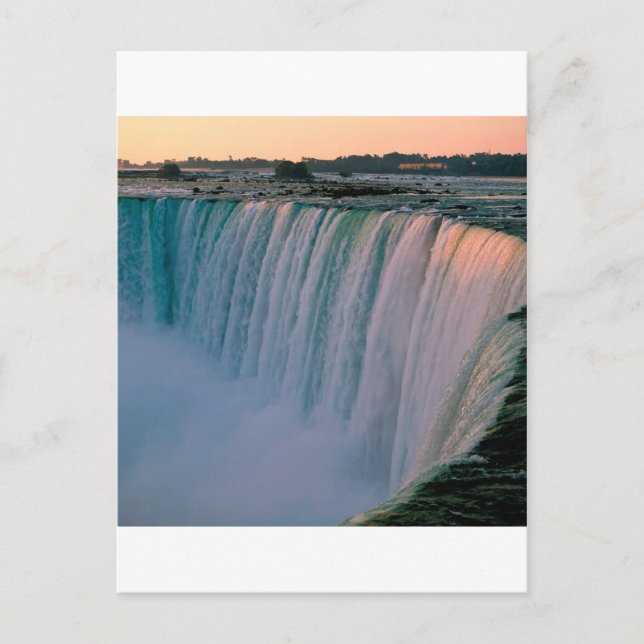 Waterfall Falling Love Niagara Ontario Canada Postcard (Front)