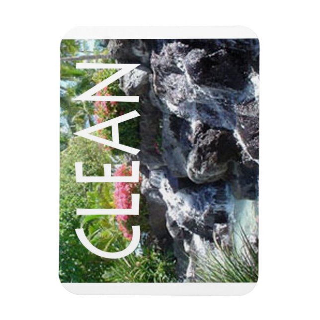 Waterfall flexible magnet for "clean"dishwasher (Vertical)