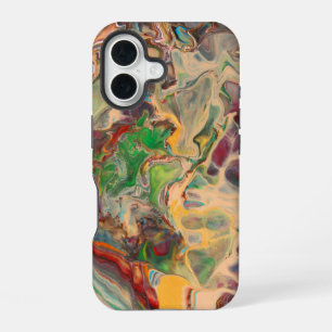 Waterfall Flow Paint Art iPhone 16 Case