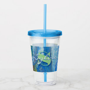 Waterfall Fluid Painting Acrylic Tumbler