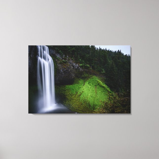 Waterfall forest canvas print (Front)