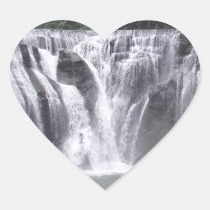 Waterfall Heart Sticker