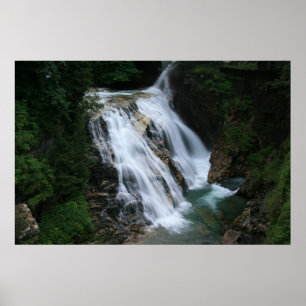 Waterfall in Bad Gastein Poster