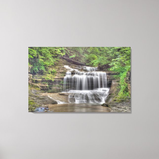 Waterfall in Buttermilk Gorge Canvas Print (Front)