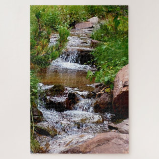 Waterfall in Colorado Jigsaw Puzzle