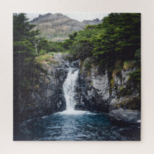 Waterfall in Forest Jigsaw Puzzle