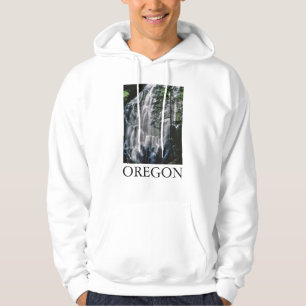 Waterfall in forest, Oregon Hoodie
