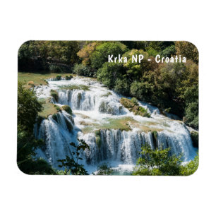 Waterfall in Krka National Park - Dalmatia,Croatia Magnet