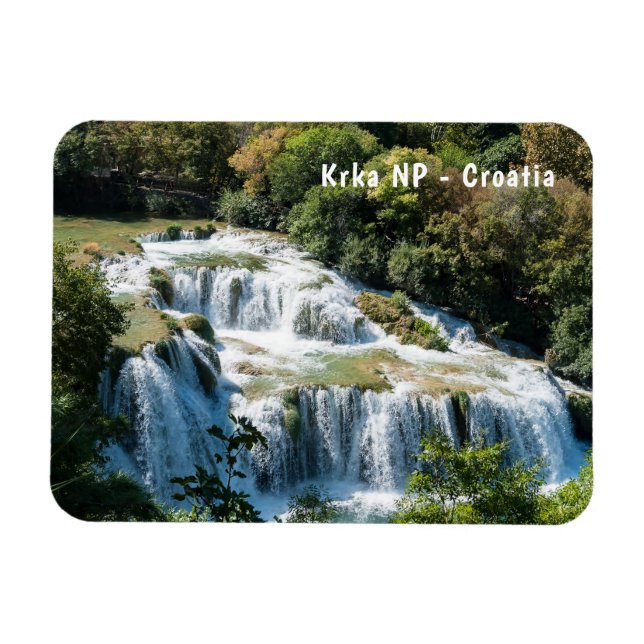 Waterfall in Krka National Park - Dalmatia,Croatia Magnet (Horizontal)