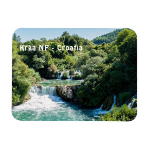 Waterfall in Krka National Park - Dalmatia,Croatia Magnet