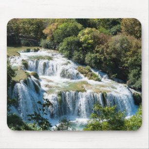 Waterfall in Krka National Park - Dalmatia,Croatia Mouse Mat