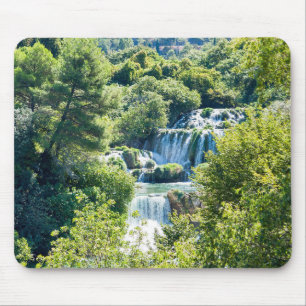 Waterfall in Krka National Park - Dalmatia,Croatia Mouse Mat