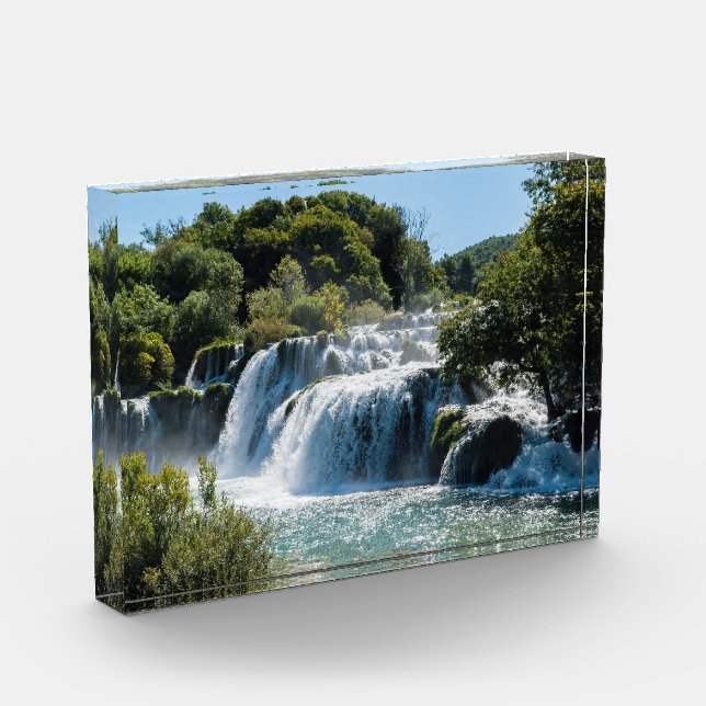 Waterfall in Krka National Park - Dalmatia,Croatia Photo Block (Left)