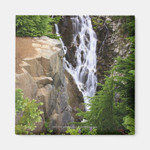 Waterfall in Mount Rainier National Park Magnet