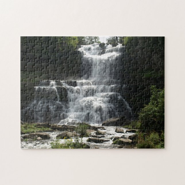 Waterfall in Nature Picture on a  Jigsaw Puzzle (Horizontal)
