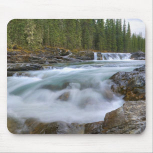 Waterfall In Sheep River In Rocky Mountains Mouse Mat