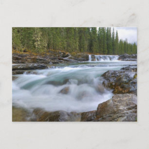 Waterfall In Sheep River In The Canadian Rocky Postcard