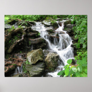 Waterfall in smokey Mountains 2 Poster