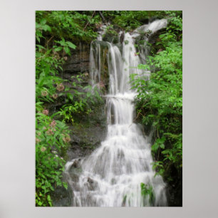 Waterfall in smokey Mountains Poster