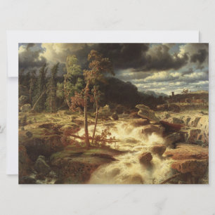 Waterfall in Sweden (by Marcus Larson) Card