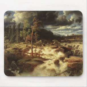 Waterfall in Sweden (by Marcus Larson) Mouse Mat
