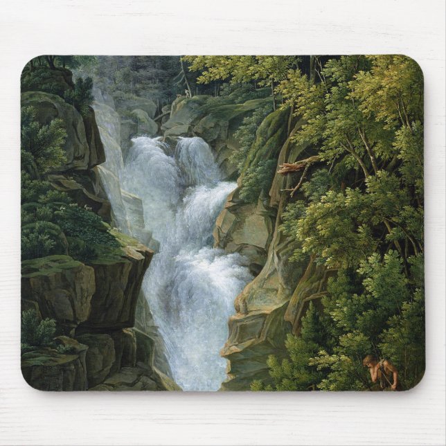 Waterfall in the Bern Highlands, 1796 Mouse Mat (Front)