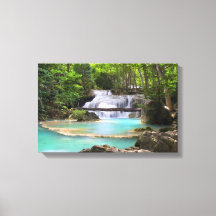 Waterfall in Tropical Forest