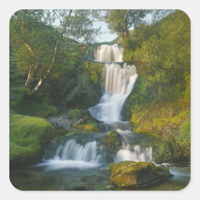 Waterfall, Isle of Skye, Scotland Square Sticker (Front)