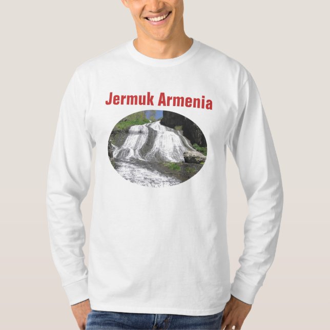 Waterfall Jermuk Armenia T-Shirt (Front)
