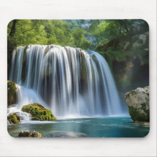 Waterfall Landscape Mouse Mat